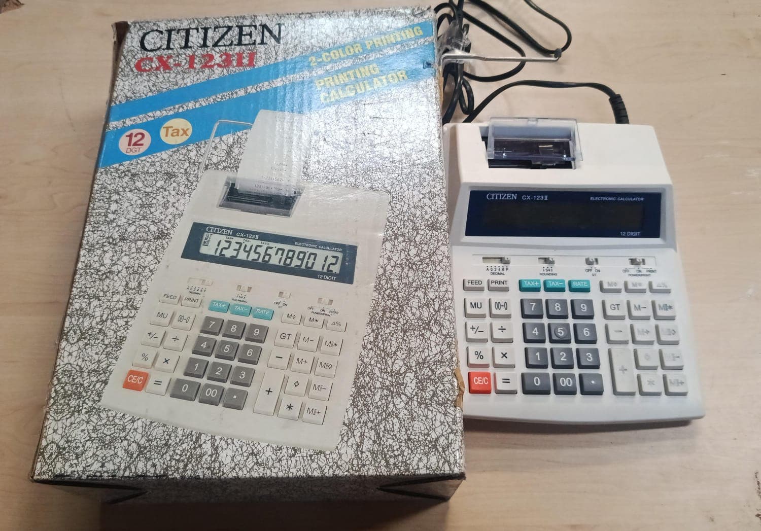 Máquinas calculadoras - Citizen cx123