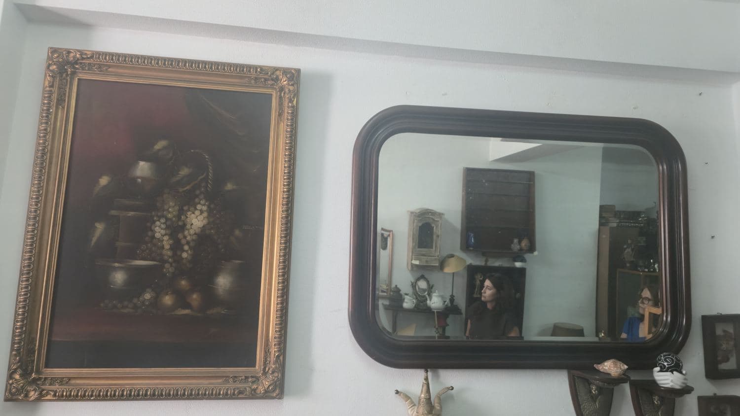 Quadros a Óleo e Molduras Douradas
