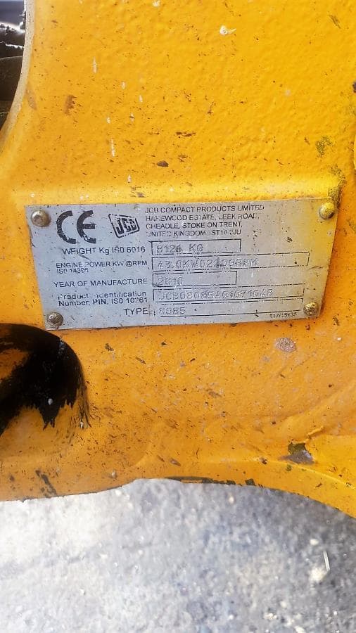 Mini excavadora JCB 8.5 Ton — imagen 6