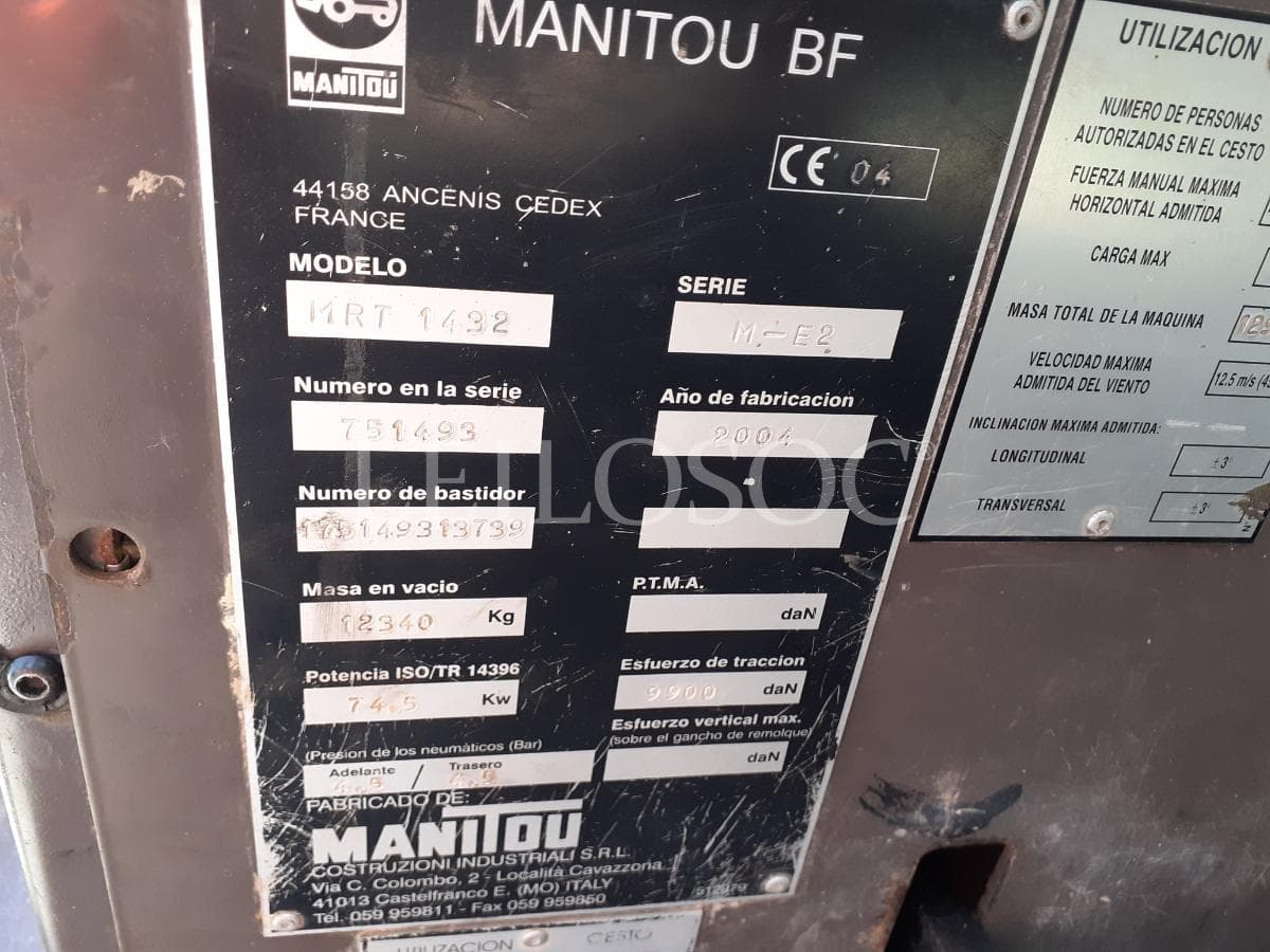 Empilhador Telescópico Rotativo Manitou MRT 1432 — image 15