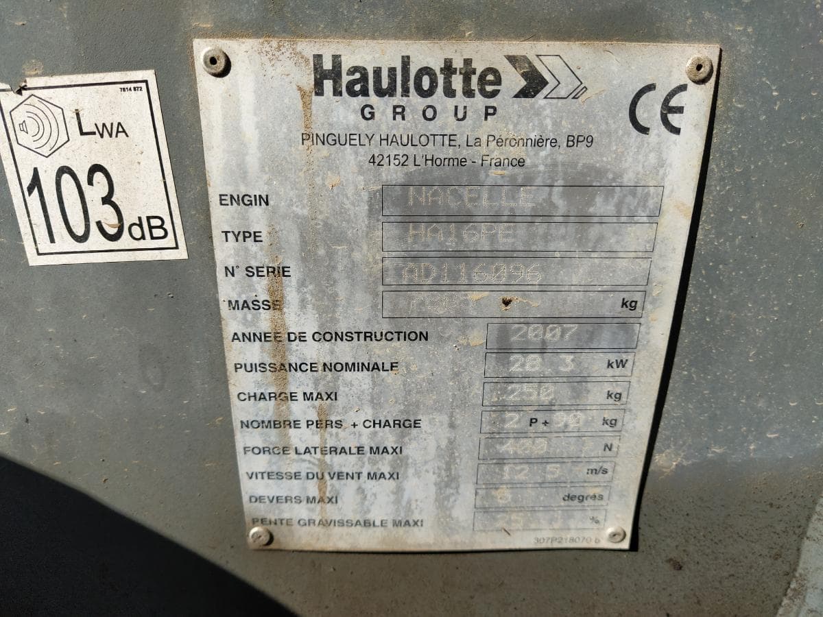 Plataforma Elevatória Haulotte HA16PE — imagen 13