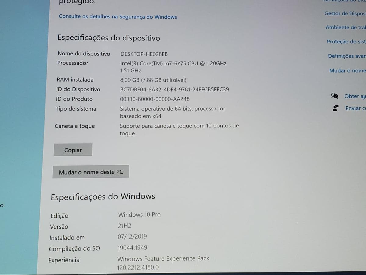 Portátil HP 1012 X2 G1 M7-6Y75 — imagem 13