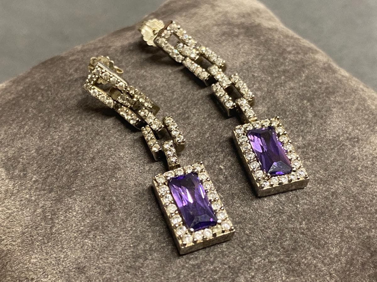 Boucles d'oreilles en argent — image 3