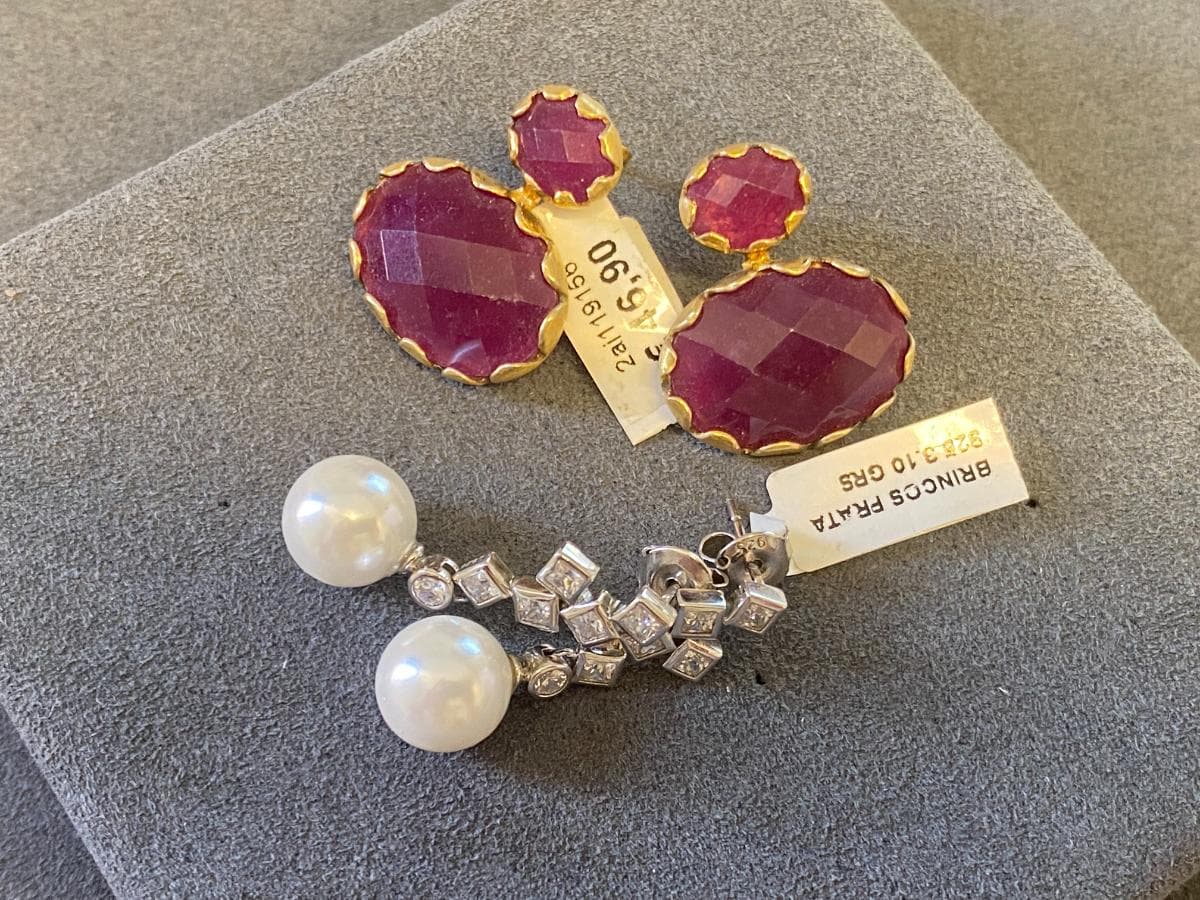 Pendientes de plata y otros materiales — imagen 3