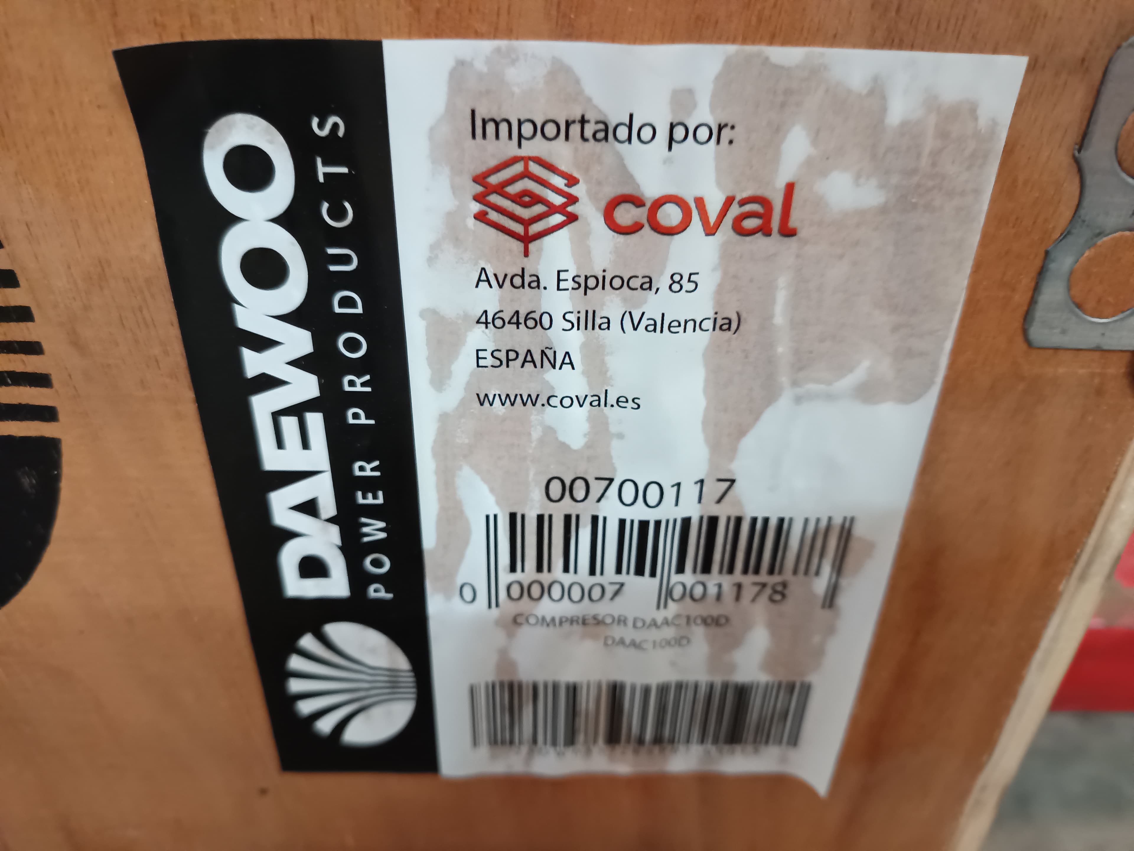 Compresseur Daewoo 100L — image 6