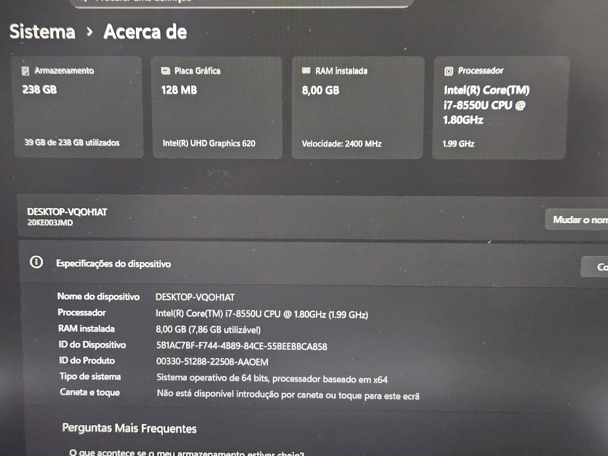 Portátil Lenovo THINKPAD X280 — imagem 8