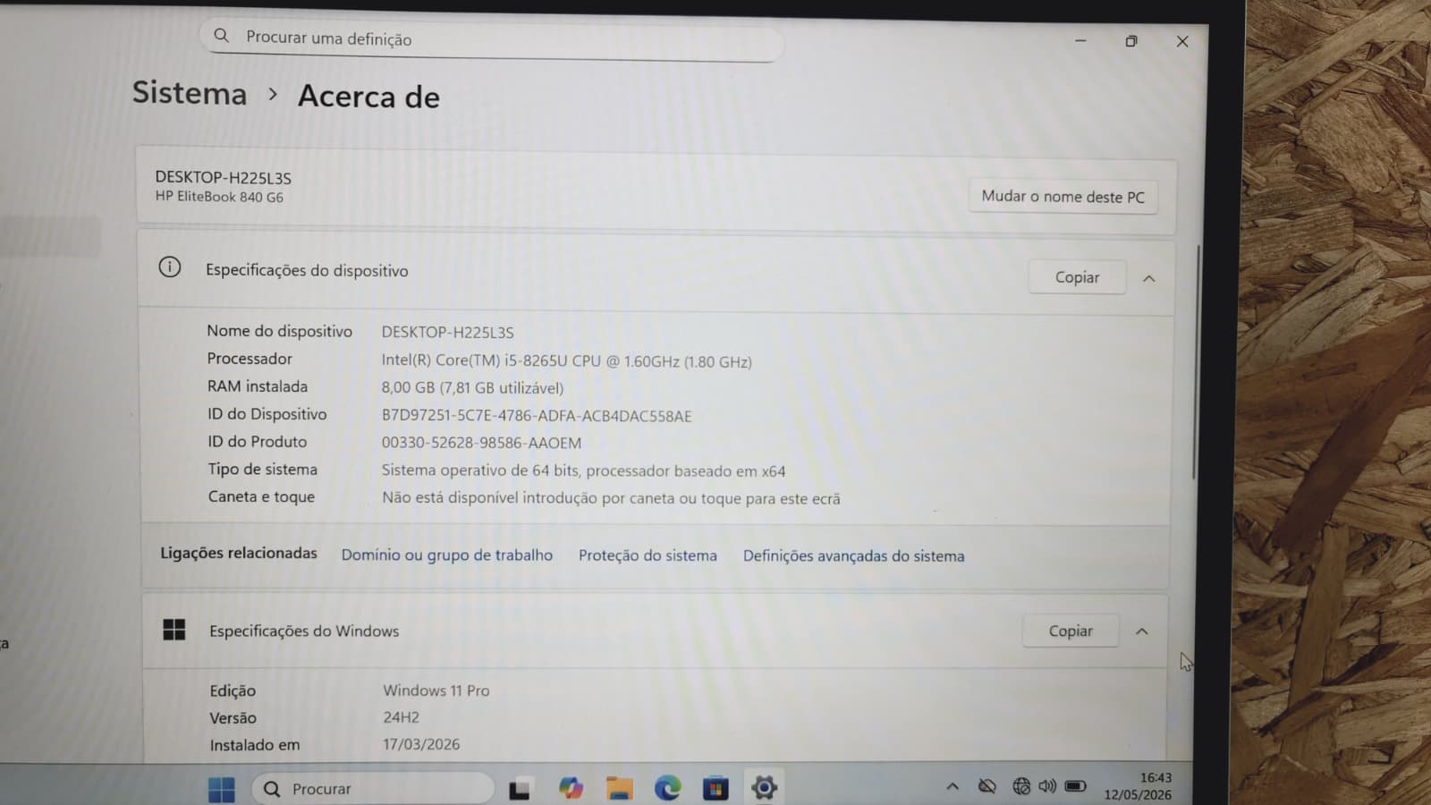 Computador portátil HP EliteBook 840 G6 — imagem 8