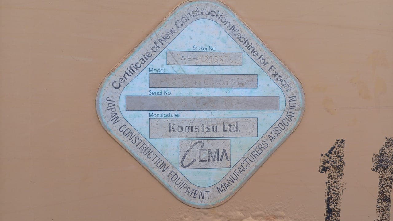 Escavadora Komatsu PC270-7 — imagen 7
