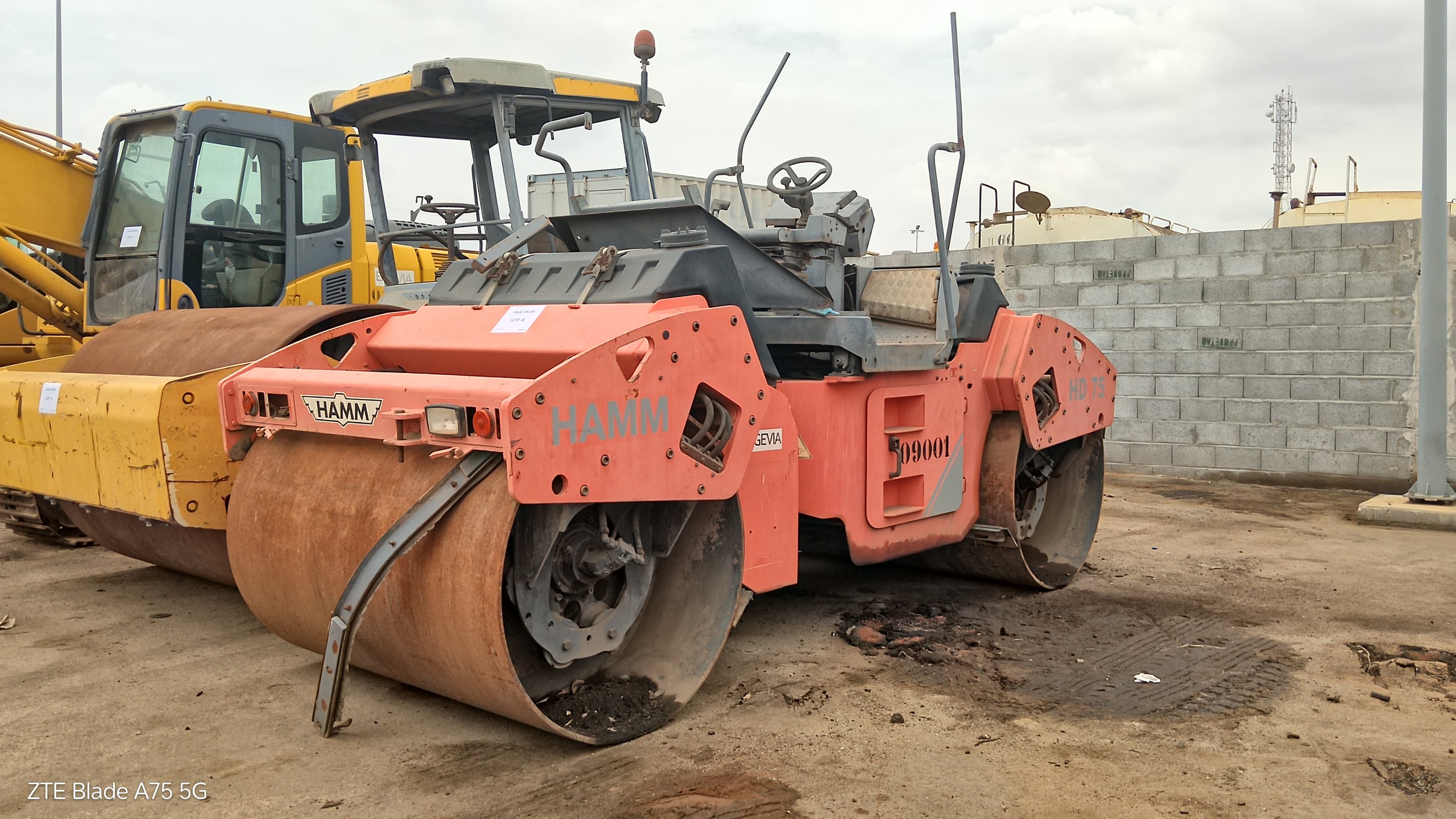 Cilindro de Asfalto 7 a 9 T HAMM HD 75