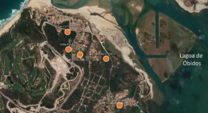 Localização dos Lotes de Terreno para Construção · Óbidos