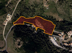 Delimitação do Terreno com 3,5 Hectares · Sesimbra