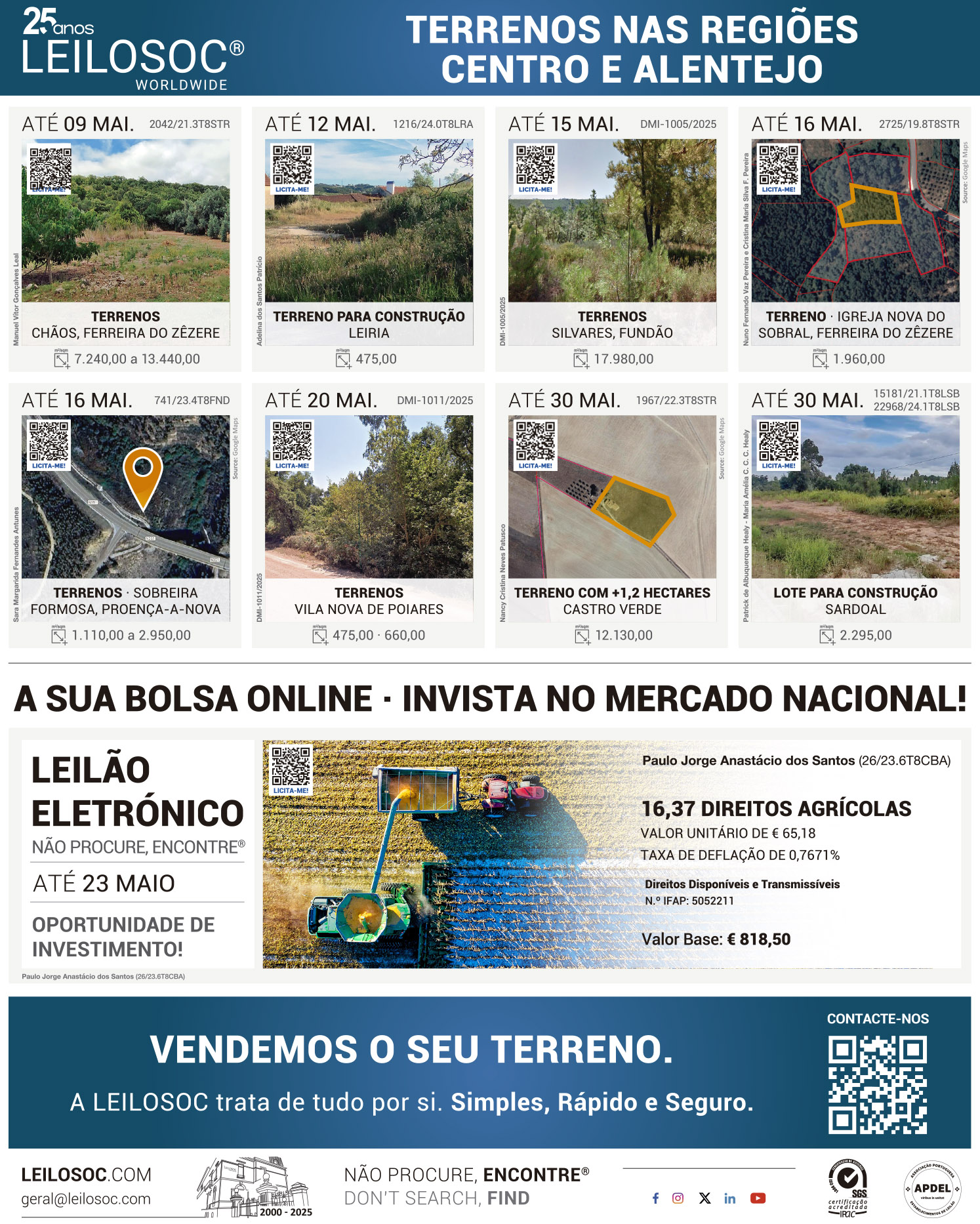 Press adverts of 8 May 2025, page 1