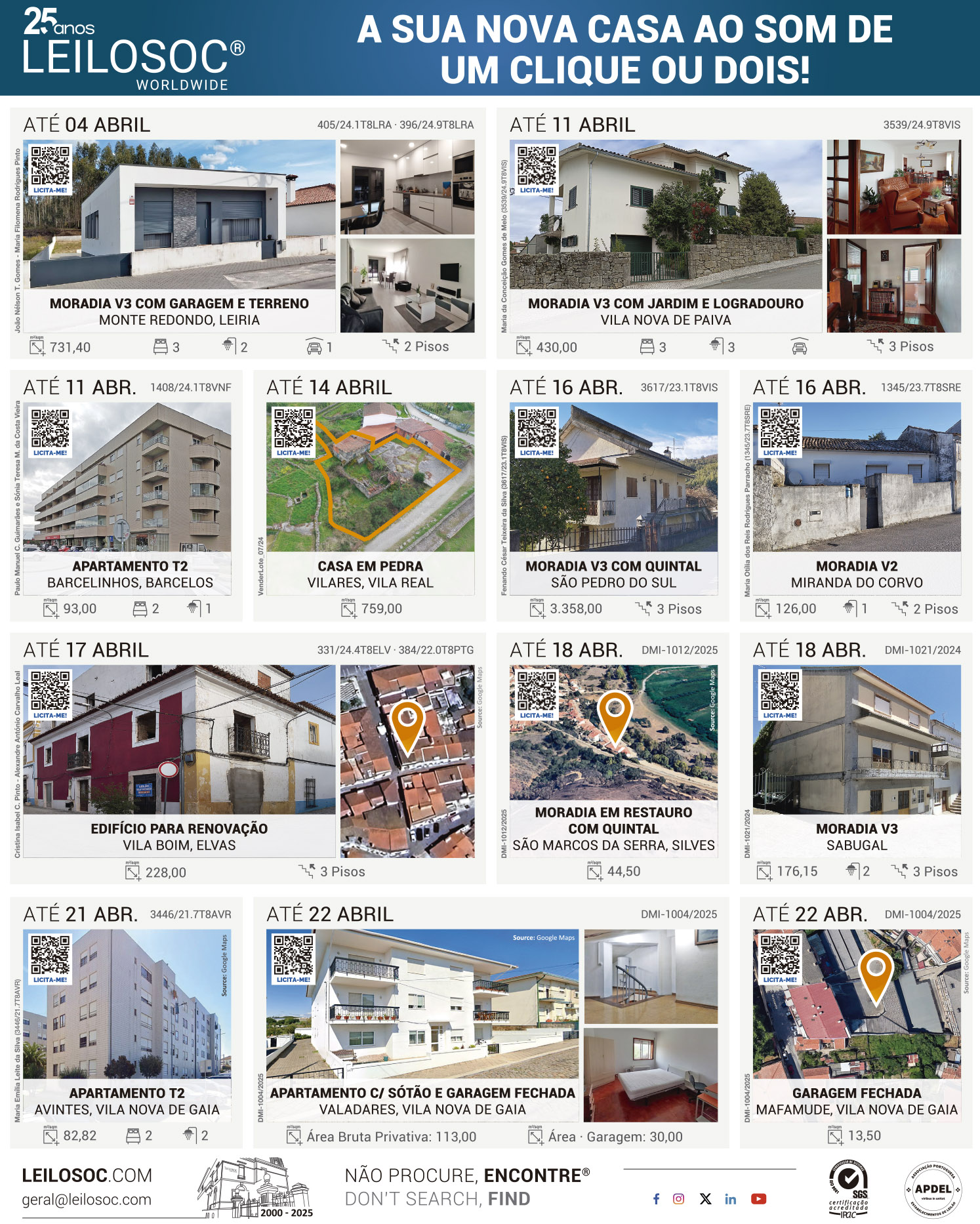 Press adverts of 3 April 2025, page 1