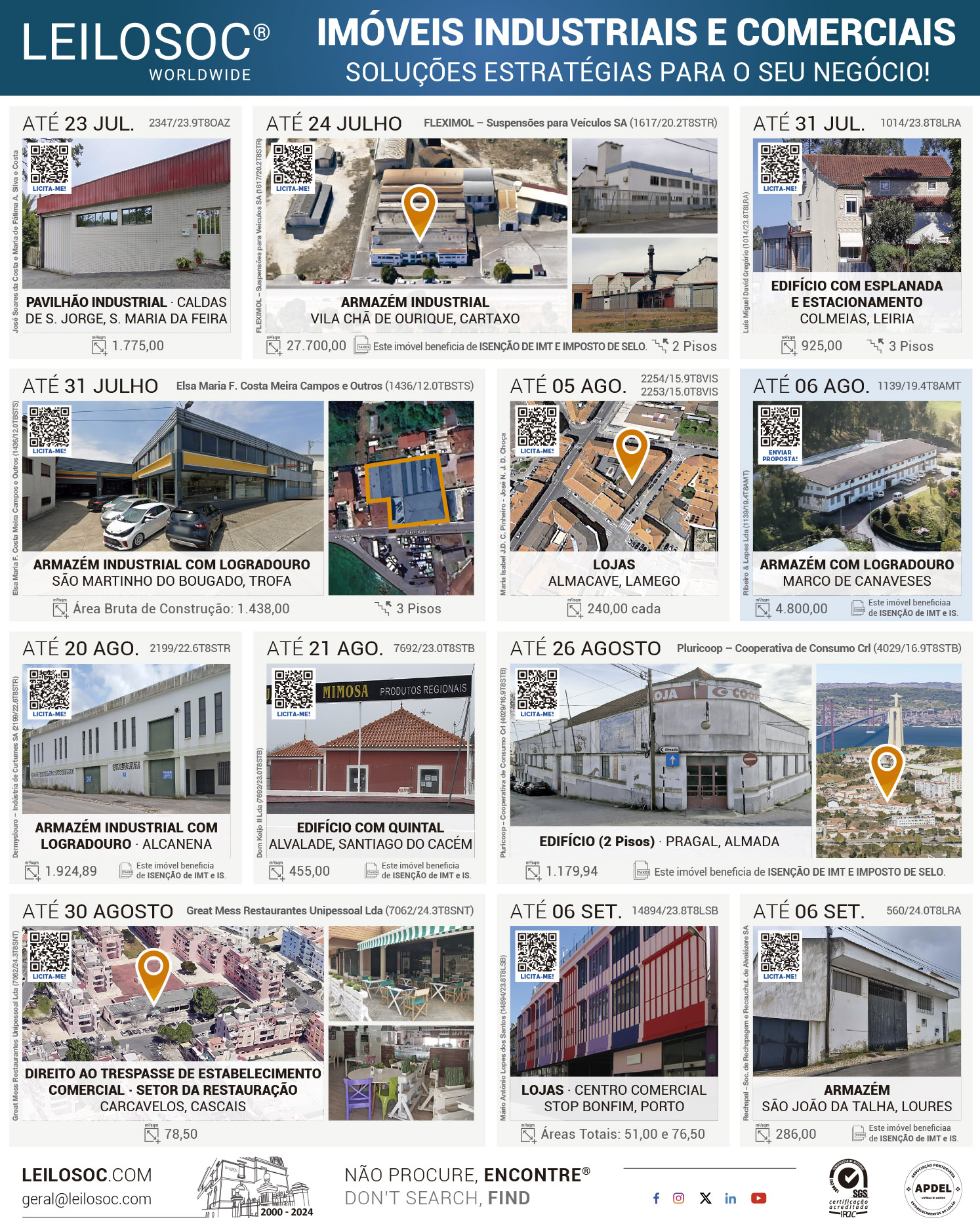 Press adverts of 22 July 2024, page 1
