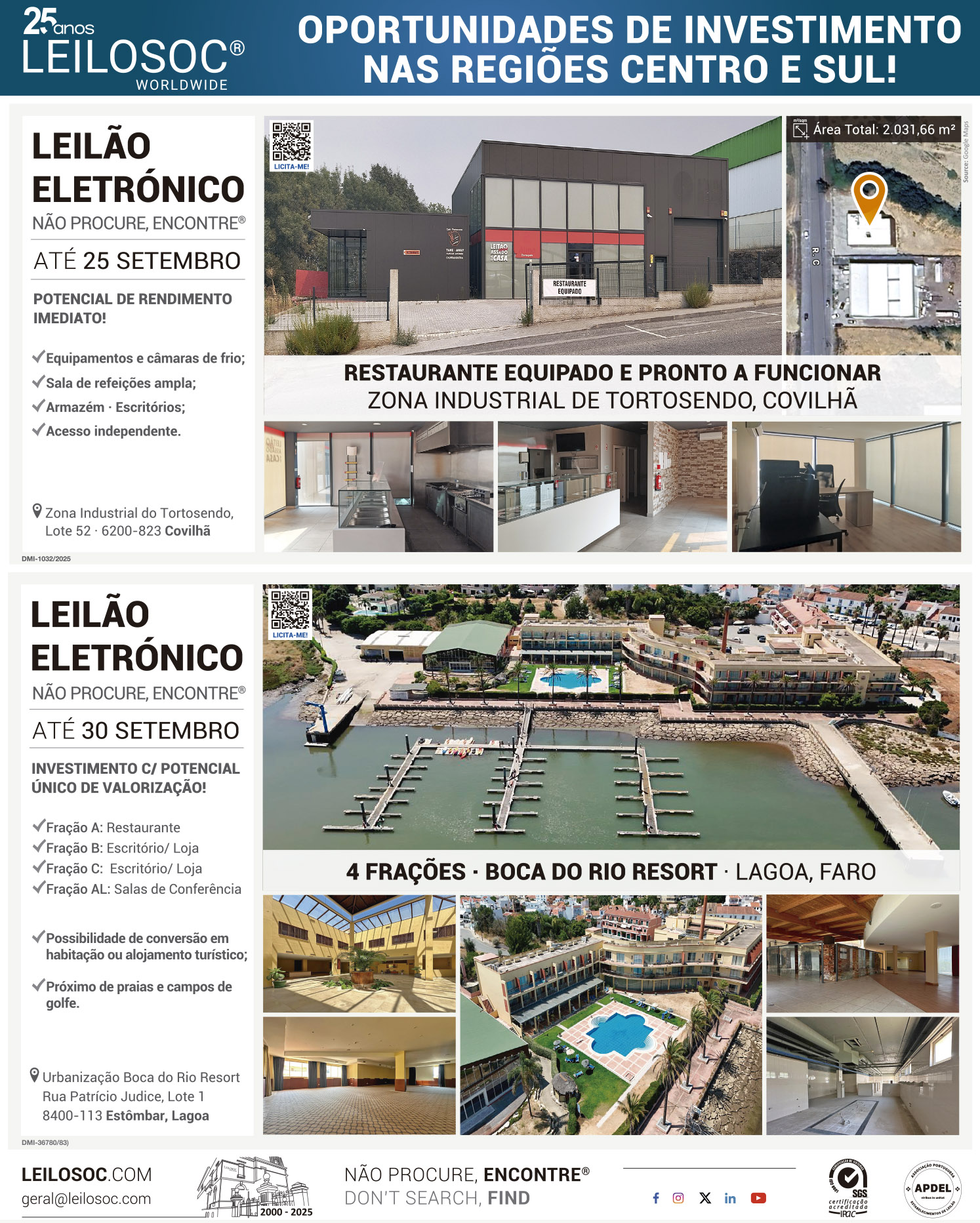 Annonces dans la presse du 12 septembre 2025, page 1