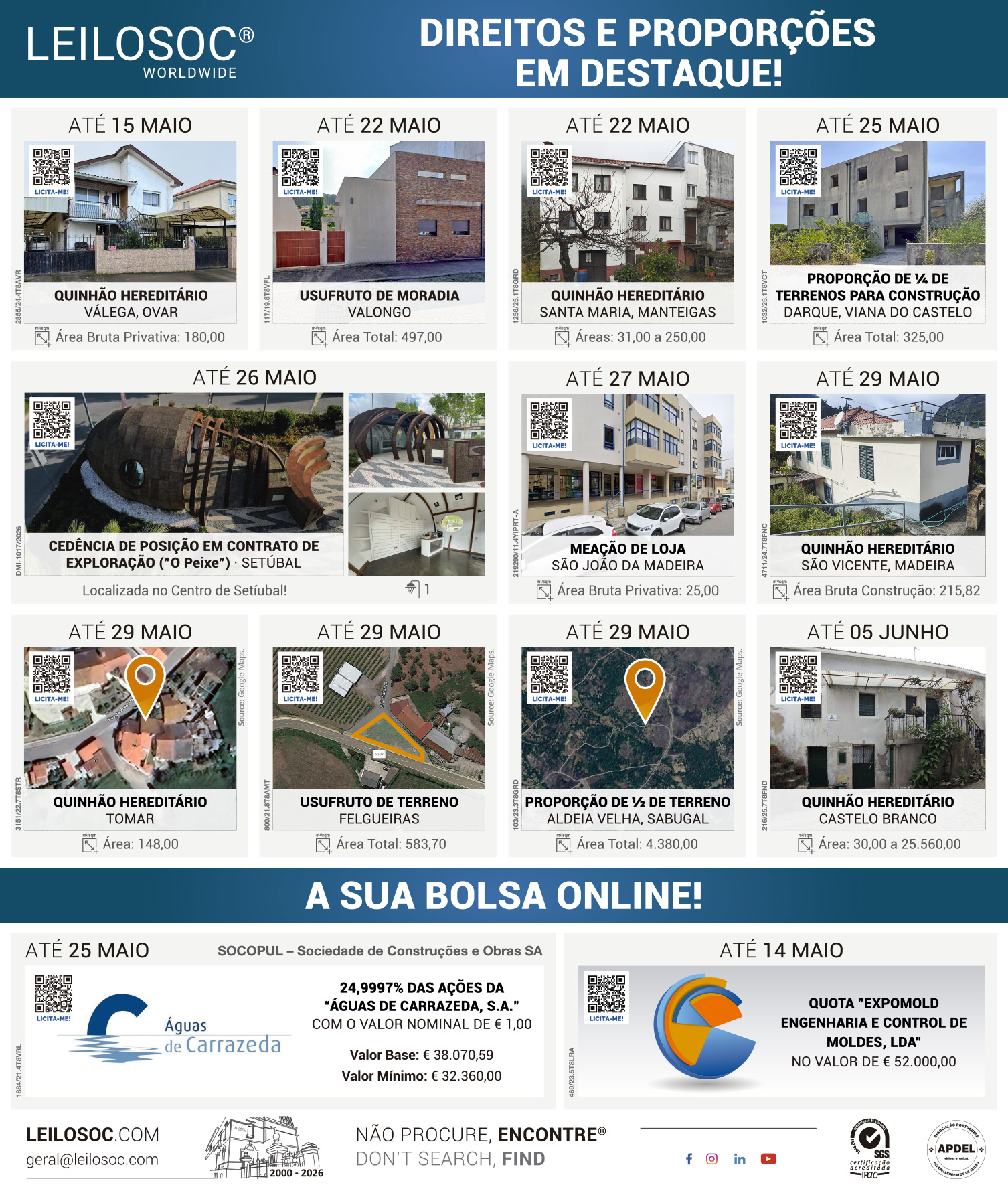 Press adverts of 13 May 2026, page 1