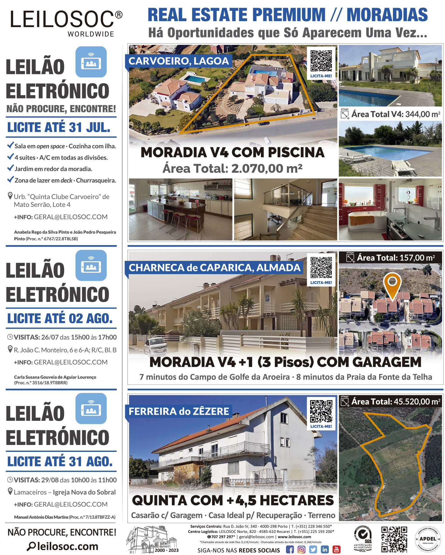 Press adverts of 22 July 2023, page 1