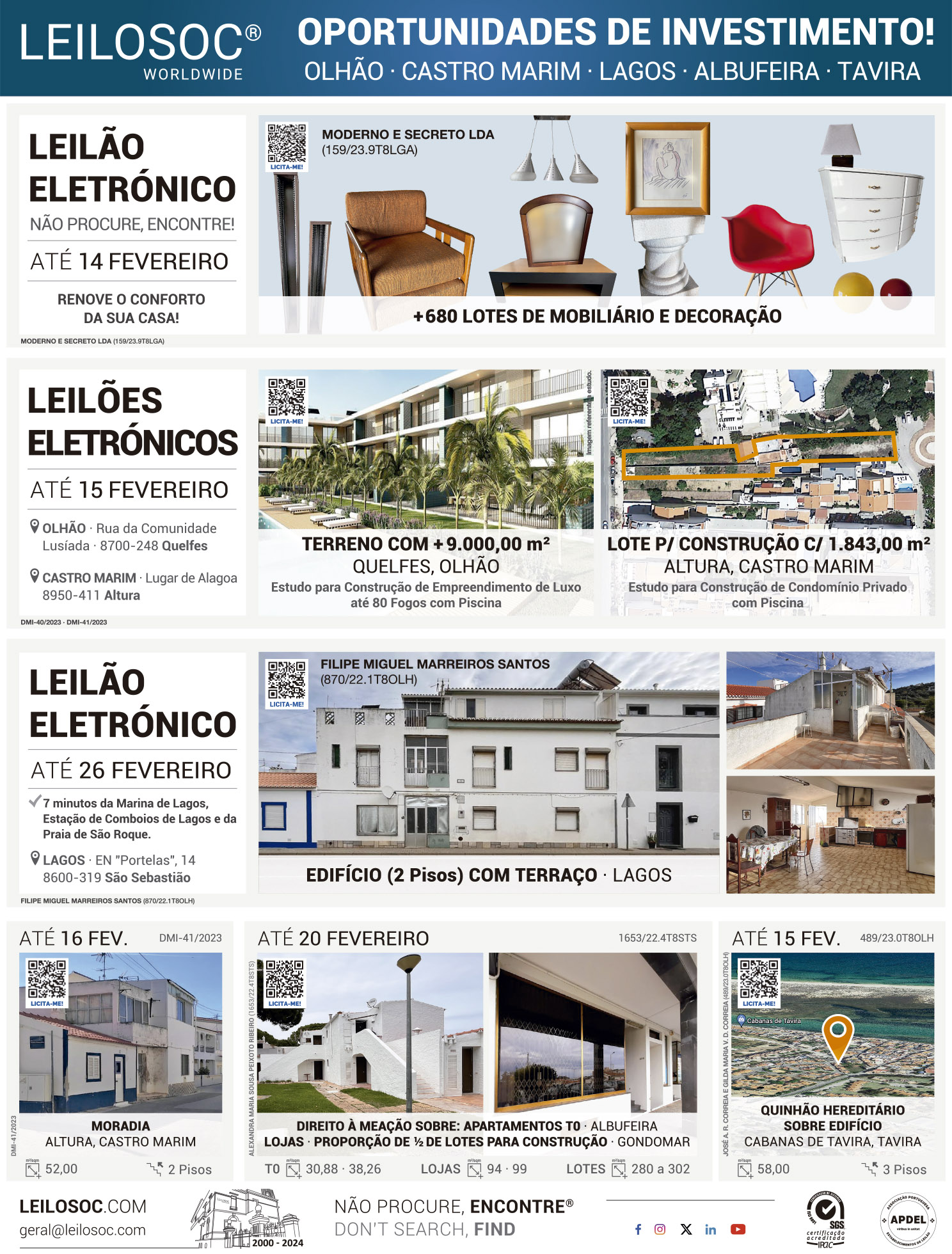 Press adverts of 9 February 2024, page 1