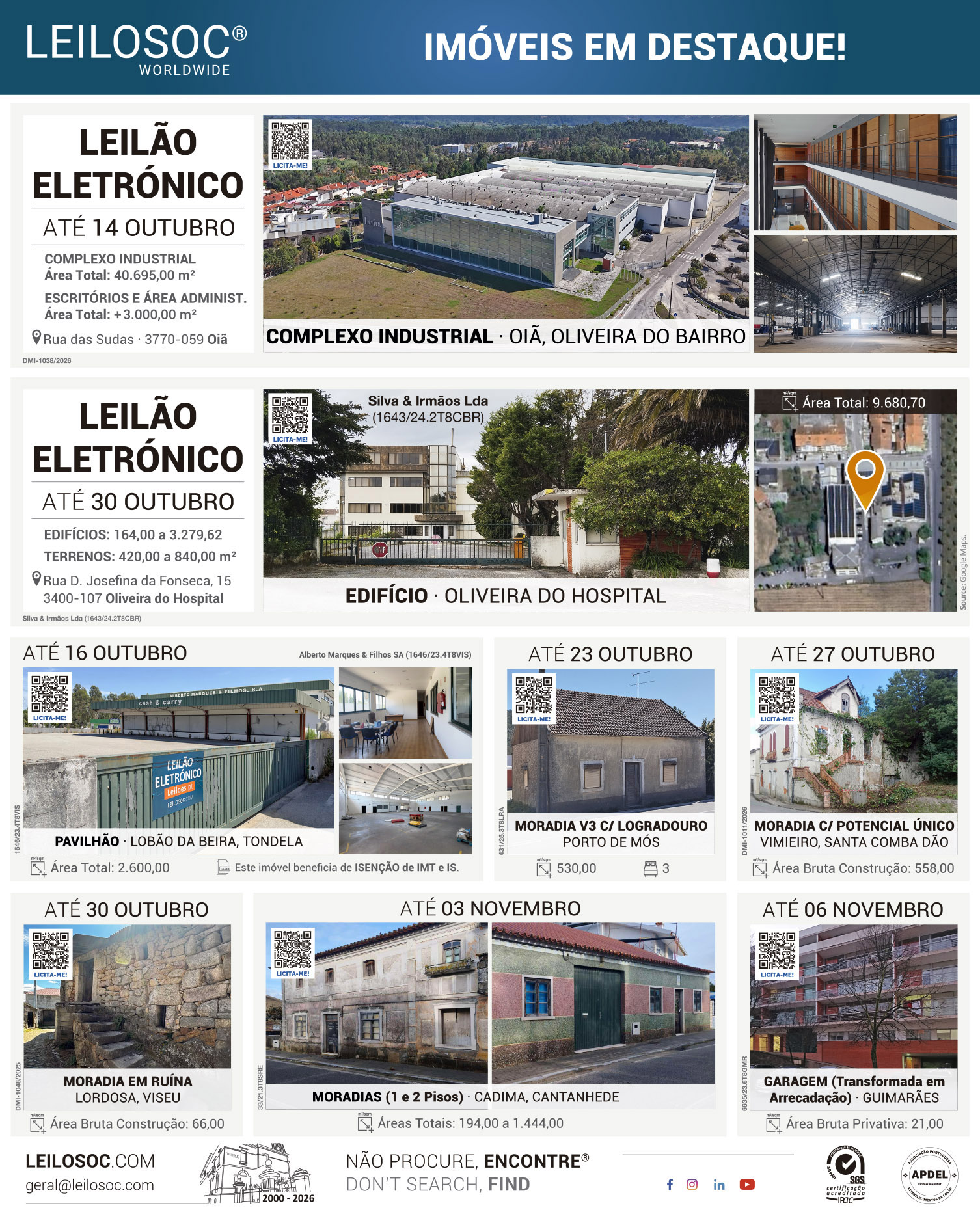 Press adverts of 9 October 2026, page 1