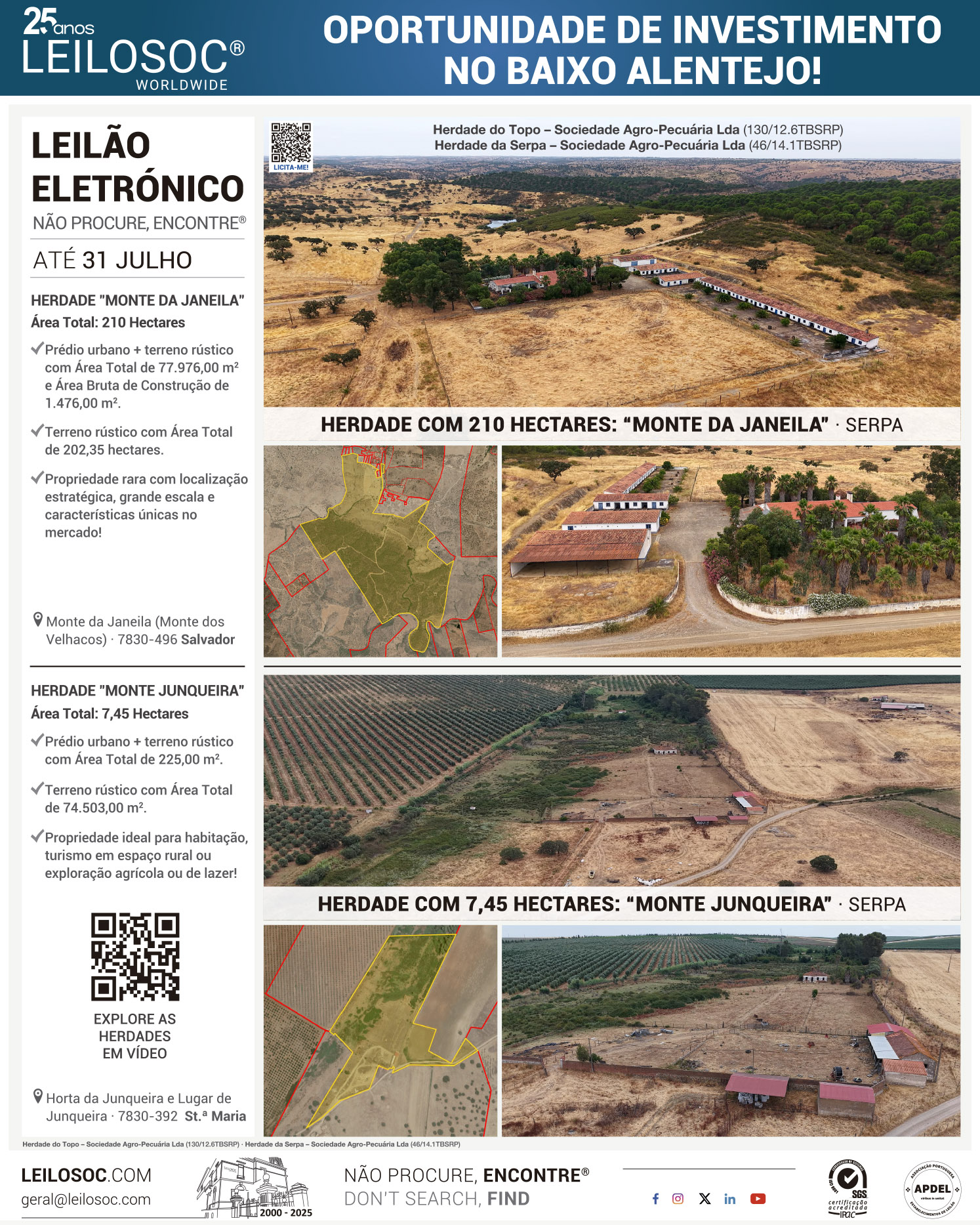Anúncios de imprensa de 17 de julho de 2025, página 1