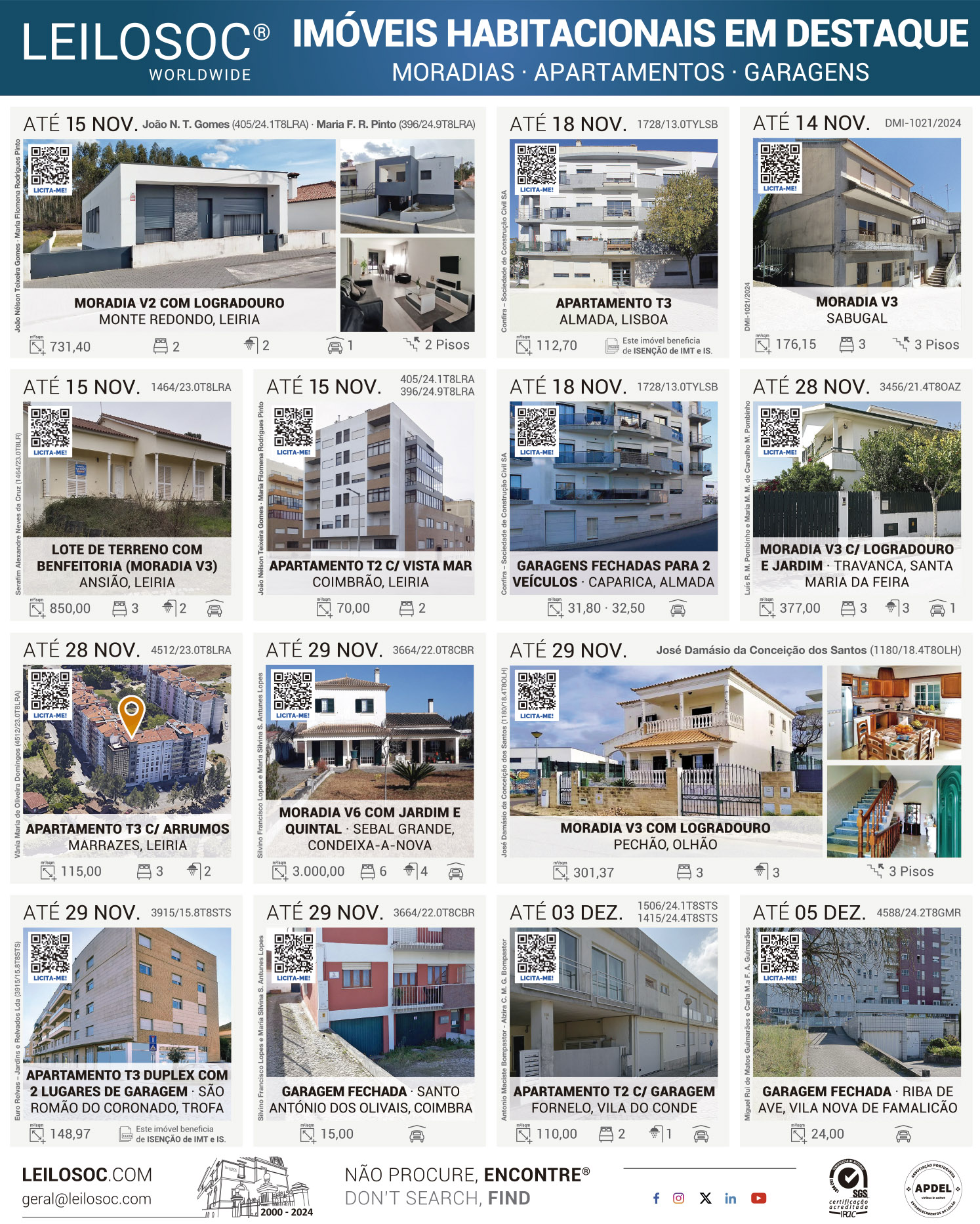 Annonces dans la presse du 9 novembre 2024, page 4
