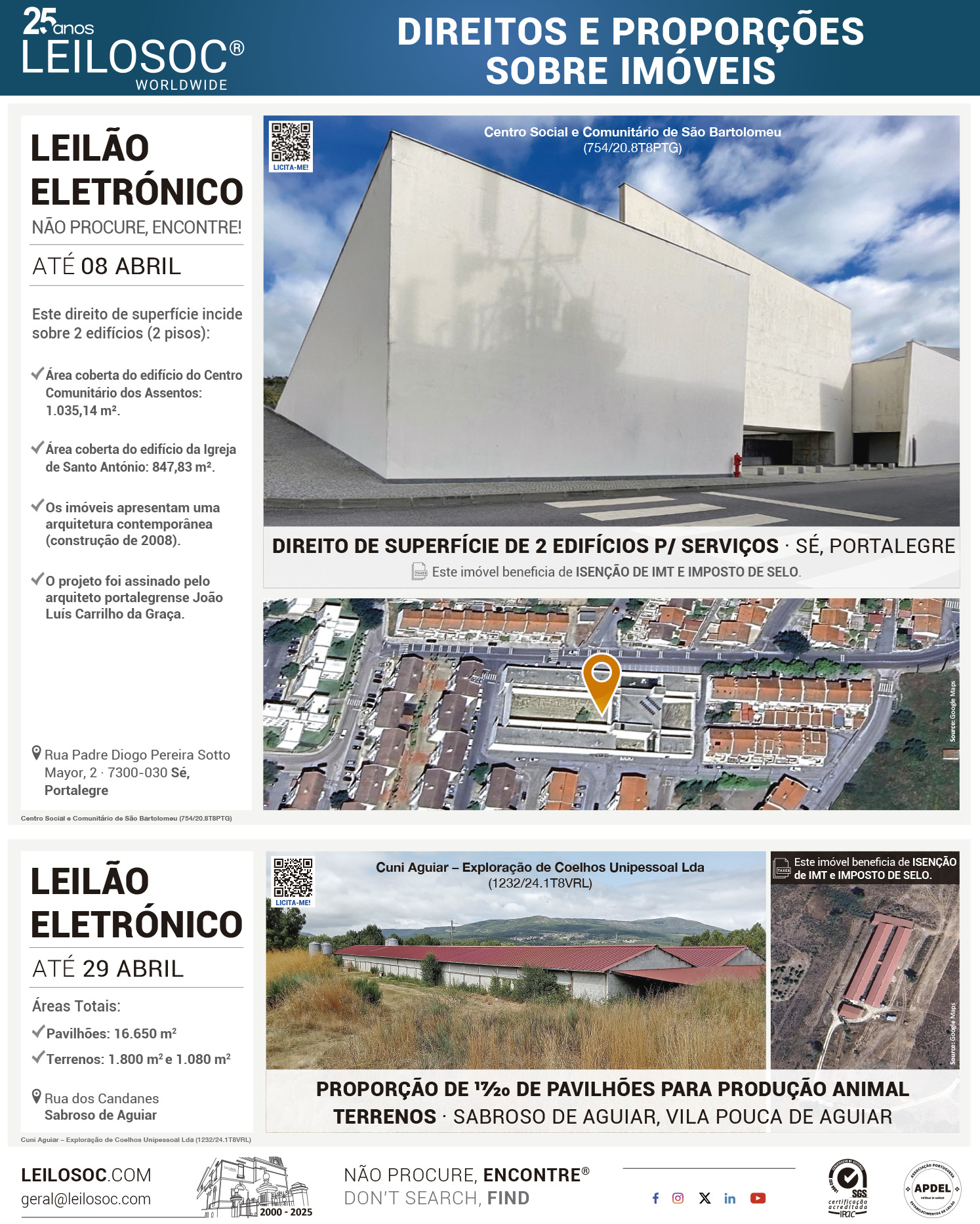 Annonces dans la presse du 2 avril 2025, page 1