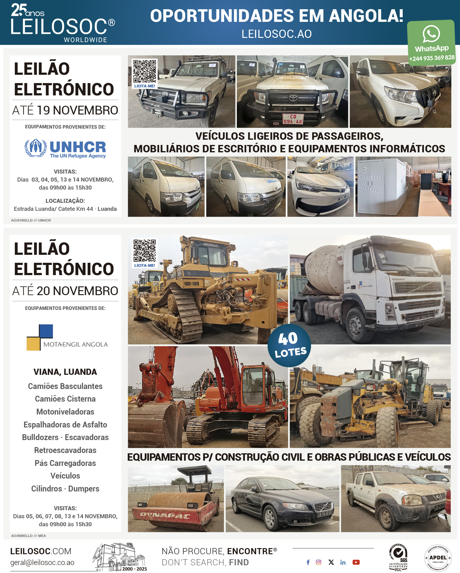 Press adverts of 6 November 2025, page 1