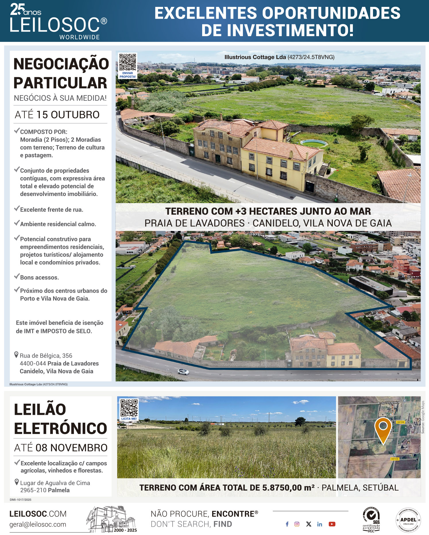 Press adverts of 13 October 2025, page 1